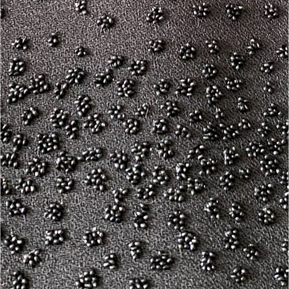 Vintage Nina Piccalino Black Short Sleeve Sparkle Dots Sheath Formal Party Dress - Picture 11 of 12